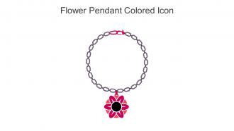 Flower Pendant Colored Icon In Powerpoint Pptx Png And Editable Eps Format