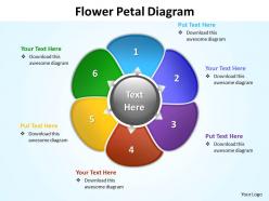 flower petal diagram editable powerpoint Slides templates