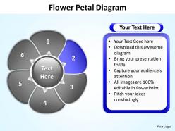 Flower petal diagram editable powerpoint slides templates