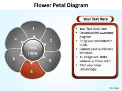Flower petal diagram editable powerpoint slides templates