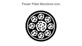 Flower Plate Monotone Icon In Powerpoint Pptx Png And Editable Eps Format