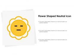 Flower shaped neutral icon