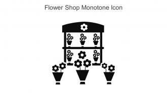 Flower Shop Monotone Icon In Powerpoint Pptx Png And Editable Eps Format