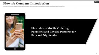 Flowtab private equity funding pitch deck ppt template