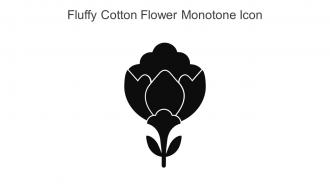 Fluffy Cotton Flower Monotone Icon In Powerpoint Pptx Png And Editable Eps Format