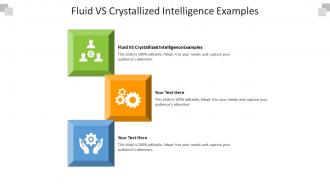 Fluid vs crystallized intelligence examples ppt powerpoint presentation slides skills cpb