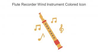 Flute Recorder Wind Instrument Colored Icon In Powerpoint Pptx Png And Editable Eps Format