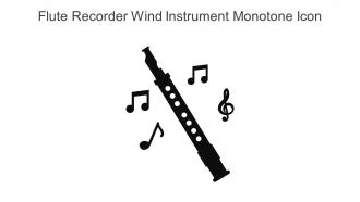 Flute Recorder Wind Instrument Monotone Icon In Powerpoint Pptx Png And Editable Eps Format