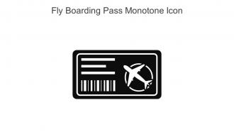 Fly Boarding Pass Monotone Icon In Powerpoint Pptx Png And Editable Eps Format