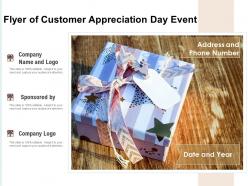 Flyer of customer appreciation day event
