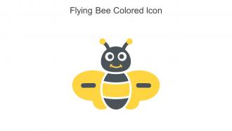 Flying Bee Colored Icon In Powerpoint Pptx Png And Editable Eps Format