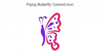 Flying Butterfly Colored Icon In Powerpoint Pptx Png And Editable Eps Format