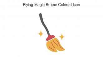 Flying Magic Broom Colored Icon In Powerpoint Pptx Png And Editable Eps Format