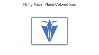 Flying Paper Plane Colored Icon In Powerpoint Pptx Png And Editable Eps Format