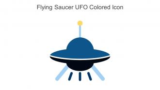 Flying Saucer UFO Colored Icon In Powerpoint Pptx Png And Editable Eps Format
