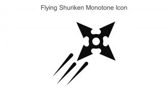 Flying Shuriken Monotone Icon In Powerpoint Pptx Png And Editable Eps Format