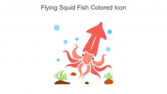 Flying Squid Fish Colored Icon In Powerpoint Pptx Png And Editable Eps Format