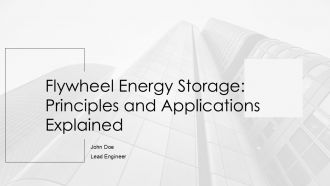 Flywheel Energy Storage Principles And Applications Explained PPT PowerPoint AT