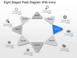 Fm eight staged petal diagram with icons powerpoint template