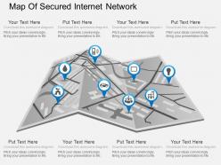 Fm map of secured internet network powerpoint template