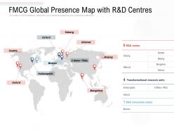 Fmcg global presence map with r and d centres