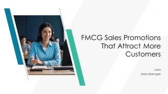 FMCG Sales Promotions That Attract More Customers PPT Structure AT
