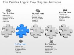 68887854 style puzzles linear 5 piece powerpoint presentation diagram infographic slide