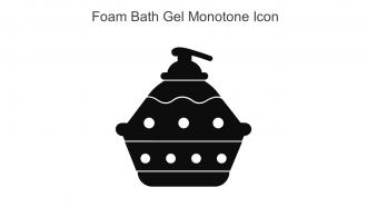 Foam Bath Gel Monotone Icon In Powerpoint Pptx Png And Editable Eps Format