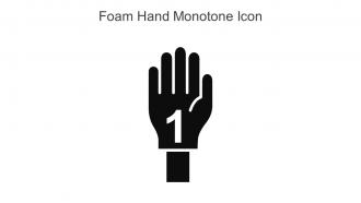 Foam Hand Monotone Icon In Powerpoint Pptx Png And Editable Eps Format