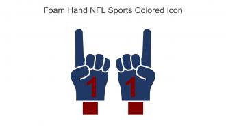Foam Hand NFL Sports Colored Icon In Powerpoint Pptx Png And Editable Eps Format