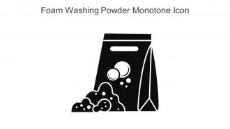 Foam Washing Powder Monotone Icon In Powerpoint Pptx Png And Editable Eps Format