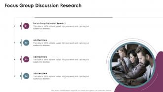 Focus Group Discussion Research In Powerpoint And Google Slides Cpb