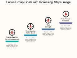 Focus group goals with increasing steps image
