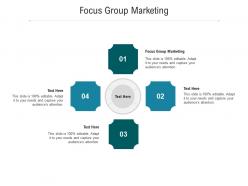 Focus group marketing ppt powerpoint presentation show gallery cpb