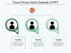 Focus group vector example of ppt