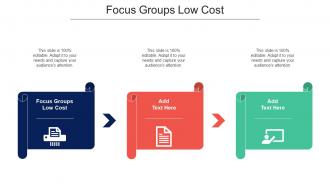 Focus Groups Low Cost Ppt Powerpoint Presentation Portfolio Shapes Cpb