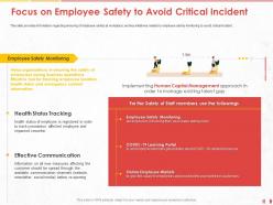 Focus On Employee Safety To Avoid Critical Incident Should Ppt Powerpoint Presentation Styles Format