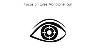Focus On Eyes Monotone Icon In Powerpoint Pptx Png And Editable Eps Format