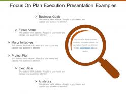 Focus on plan execution presentation examples