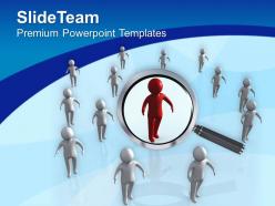 Focus On Team Leader Business Concept PowerPoint Templates PPT Themes And Graphics 0513