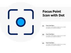 Focus point icon with dot