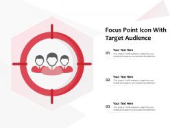 Focus point icon with target audience