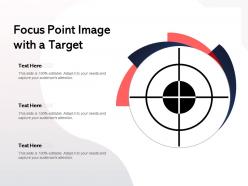 Focus point image with a target