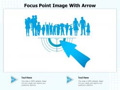 Focus point image with arrow