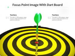 Focus point image with dart board