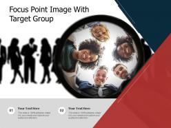 Focus point image with target group