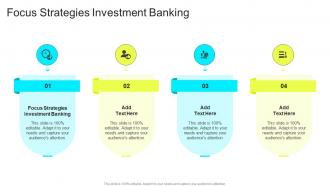 Focus Strategies Investment Banking In Powerpoint And Google Slides Cpb