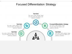 Focused differentiation strategy ppt powerpoint presentation ideas gallery cpb