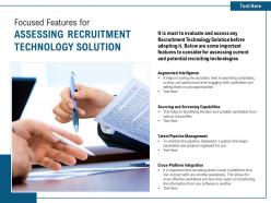 Focused Features For Assessing Recruitment Technology Solution