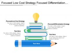 Focused low cost strategy focused differentiation strategy financial variables